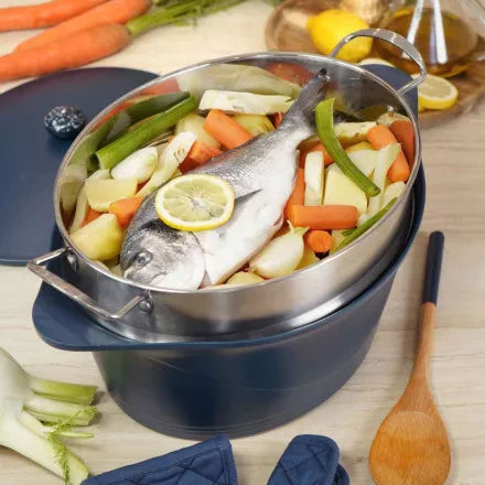 Panier vapeur ovale pour Cocotte 33 cm