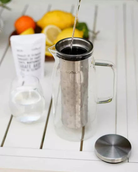 Carafe filtrante 1,2 L sans plastique