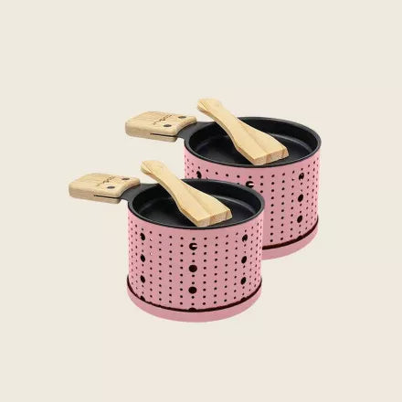 2 appareils à Raclette à la bougie colorée