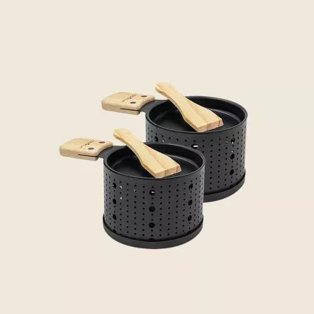 2 appareils à Raclette à la bougie colorée