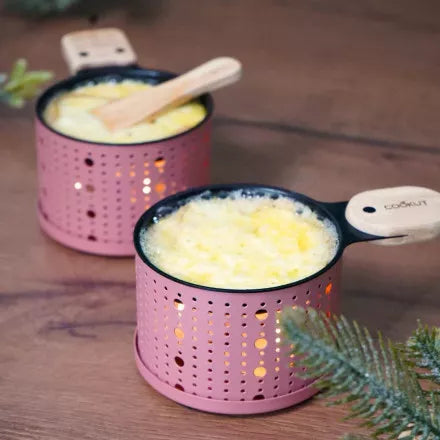 2 appareils à Raclette à la bougie colorée