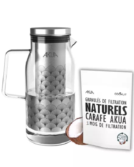 Carafe filtrante 1,2 L sans plastique