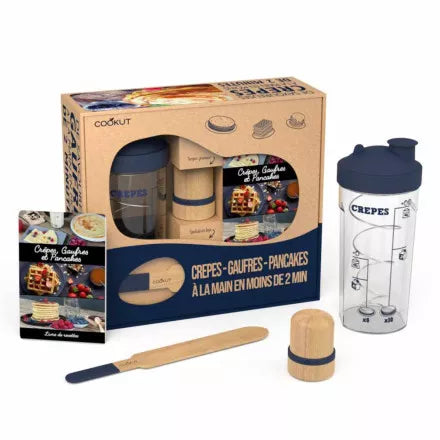 Miam Factory, coffret shaker à crêpes, pancakes, gaufres