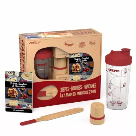 Miam Factory, coffret shaker à crêpes, pancakes, gaufres