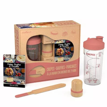 Miam Factory, coffret shaker à crêpes, pancakes, gaufres