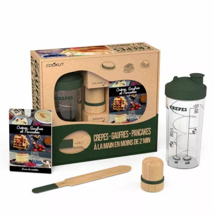 Miam Factory, coffret shaker à crêpes, pancakes, gaufres