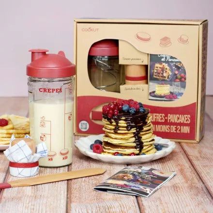 Miam Factory, coffret shaker à crêpes, pancakes, gaufres